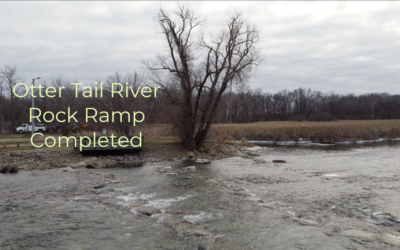 Rock Ramp at Otter Tail Lake Outlet